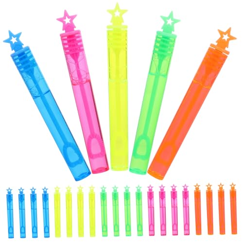 Abaodam 40 Stück Reagenzglas-blasenstab Spielsachen Spielzeuge Seifenblasenmaschine Blasenmacherrohr Mini-Bubble-Sticks Hochzeitsversorgung Tragbare Seifenblasenstäbe Deckel Pe von Abaodam