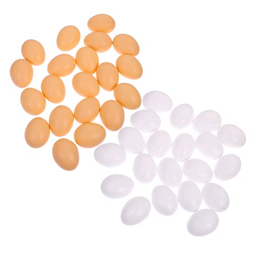 Abaodam 40 Stück Simulations-Ei- Eier gefälschtes Hühnerei realistische gefälschte Eier weiße Eier easter eggs easter egg decoration Eier basteln gefälschtes Plastikei Abaodam 40 Stück Simulations-Ei- Eier gefälschtes Hühnerei realistische gefälschte Eier weiße Eier easter eggs easter egg decoration Eier basteln gefälschtes Plastikei von Abaodam