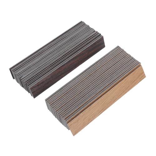 Abaodam 40stücke Miniatur-dielen Für Puppenhäuser Mini-bodenbelag Kleine Terrassendielen Mini-bootsdeckstreifen Realistische Bodenbretter Für Puppenhaus-baumaterial von Abaodam