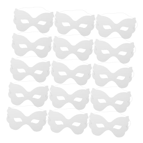 Abaodam 40 Stück Teiliges Weiße Bemalbare Papierschmetterlingsmasken für Stabile Halbe Gesichtsbedeckung zum Bemalen DIY Spaß für Halloween Karneval Kostüm Kunstprojekte Abaodam 40 Stück Teiliges Weiße Bemalbare Papierschmetterlingsmasken für Stabile Halbe Gesichtsbedeckung zum Bemalen DIY Spaß für Halloween Karneval Kostüm Kunstprojekte von Abaodam