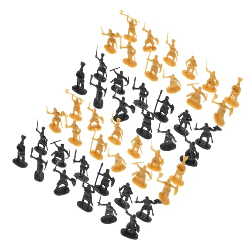 Abaodam 400 Stück Teiliges Mini Soldaten Action Figuren Robuste Kunststoff Ritter Detailreiche Mittelalterliche Krieger Modelle für Rollenspiele und Partydekoration für Jungen Mädchen von Abaodam