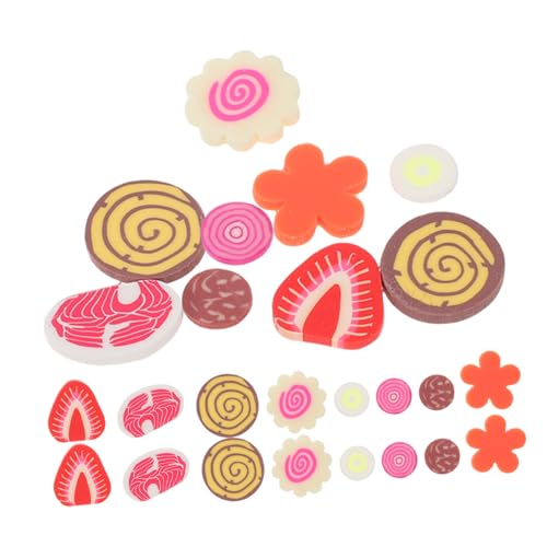 Abaodam 40Er Pack Simulierte Lebensmittel Simulierte Karottenscheiben Simulationsspielzeug Für Miniatur Lebensmittelspielzeug Requisiten Künstliche Zwiebelscheiben Realistische von Abaodam