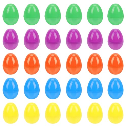 Abaodam 40 Stücke Kreative Leere Ostern Eier Kunststoff Ostern Spielzeug Candy Eierschale Box von Abaodam