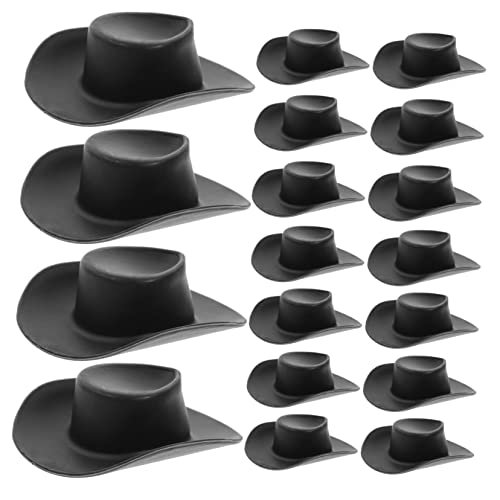 Abaodam 40St Mini-Cowboyhut Mini-Cowgirl-Hut Miniaturhut Zubehör Mini-Hüte kleine Hüte Toys Hut Kleiner Cowgirlhut Minihüte für Partys Plastik Black Abaodam 40St Mini-Cowboyhut Mini-Cowgirl-Hut Miniaturhut Zubehör Mini-Hüte kleine Hüte Toys Hut Kleiner Cowgirlhut Minihüte für Partys Plastik Black von Abaodam