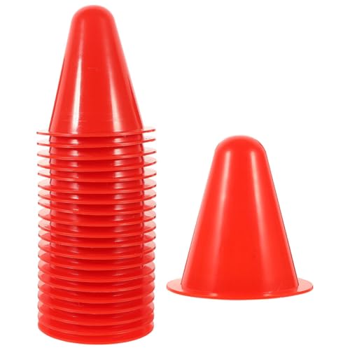 Abaodam 40St Rollschuhstapel im Freien Fußballkegel für Zapfen Verkehrskegel Stangen Trainingshütchen Fußball aus Kunststoff Trainingskegel zum Skaten Plastik rot Abaodam 40St Rollschuhstapel im Freien Fußballkegel für Zapfen Verkehrskegel Stangen Trainingshütchen Fußball aus Kunststoff Trainingskegel zum Skaten Plastik rot von Abaodam