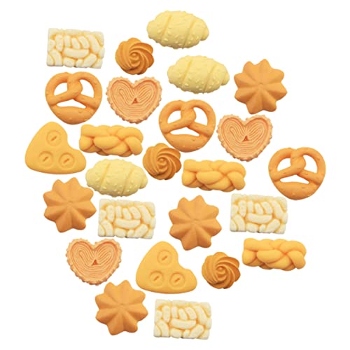 Abaodam 40Stücke Dessert Anhänger für Handyhüllen Lebensechte Kekse und Brot Kreatives Zubehör für DIY Projekte für Bastelarbeiten und Dekorationen von Abaodam