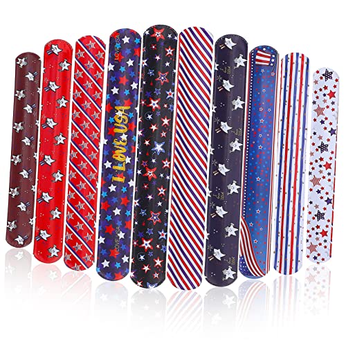 Abaodam 40stücke Unabhängigkeitstag Slap-armbänder Bunte Klatscharmbänder Für Mädchen Und Party- Für Feiern Abaodam 40stücke Unabhängigkeitstag Slap-armbänder Bunte Klatscharmbänder Für Mädchen Und Party- Für Feiern von Abaodam
