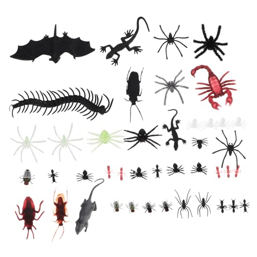 Abaodam 44Stücke Teiliges Halloween Streichspielzeug Realistische Spinnen Skorpione für Party Dekorationen für Scherze und Halloween Feiern Abaodam 44Stücke Teiliges Halloween Streichspielzeug Realistische Spinnen Skorpione für Party Dekorationen für Scherze und Halloween Feiern von Abaodam