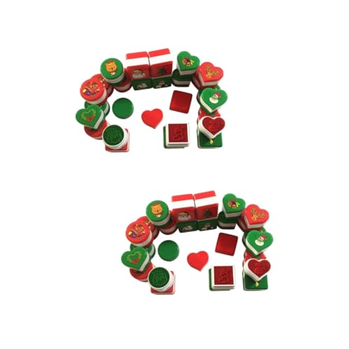 Abaodam 48 STK Lernspielzeug Für Kinder Spielset Für Kinder Weihnachtsstempel Stempel Für Kinder Kidcraft-spielset Kinderstampfer Kinderspielzeug Spielzeuge Puzzle Geschenk von Abaodam