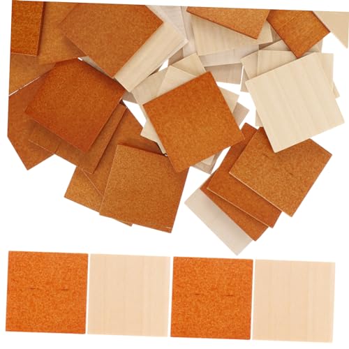 Abaodam 48 Stücke Miniatur Puppen Holz Bodenbelag Boards Handwerk Mini Diele Für Puppenhaus von Abaodam