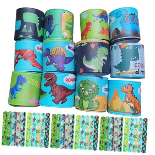 Abaodam 48stücke Dinosaurier Slap Armbänder Bunte Cartoon-dinosaurier Slap Bands Für Mitgebsel Für Geburtstagsfeiern Und Dekoration Zufällige Designs Abaodam 48stücke Dinosaurier Slap Armbänder Bunte Cartoon-dinosaurier Slap Bands Für Mitgebsel Für Geburtstagsfeiern Und Dekoration Zufällige Designs von Abaodam