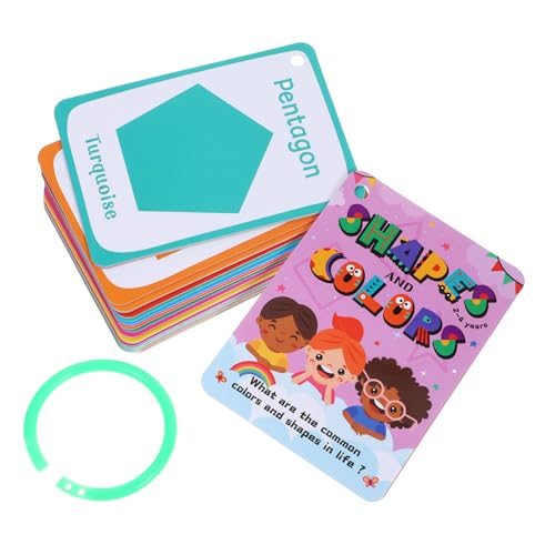 Abaodam 49 Stück Kognitive Lernkarten für Kleinkinder Tragbare Sensorische Formenkarten aus Papier Geometrische Figuren für Vorschulkinder Lernspielzeug zur Hand Augen Koordination Abaodam 49 Stück Kognitive Lernkarten für Kleinkinder Tragbare Sensorische Formenkarten aus Papier Geometrische Figuren für Vorschulkinder Lernspielzeug zur Hand Augen Koordination von Abaodam