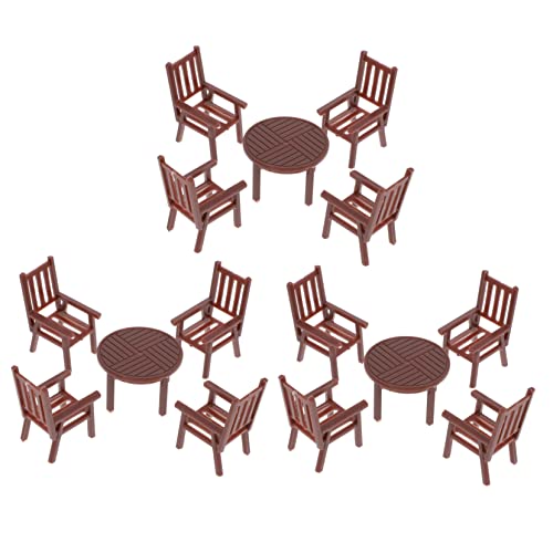 Abaodam Kleiner Tisch Stuhl für Puppenhaus 4 Stück Modell Umweltfreundliche Materialien Miniatur Möbel für Kinder Spielhaus Zubehör Abaodam Kleiner Tisch Stuhl für Puppenhaus 4 Stück Modell Umweltfreundliche Materialien Miniatur Möbel für Kinder Spielhaus Zubehör von Abaodam