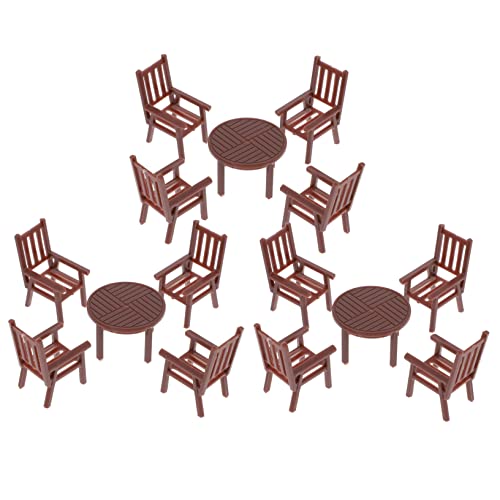 Abaodam Kleiner Tisch Stuhl 4 Stück für Puppenhaus Miniaturmöbel für Kinder Spielhaus Accessoire Robust und Elegant Zubehör für Miniaturprojekte Abaodam Kleiner Tisch Stuhl 4 Stück für Puppenhaus Miniaturmöbel für Kinder Spielhaus Accessoire Robust und Elegant Zubehör für Miniaturprojekte von Abaodam