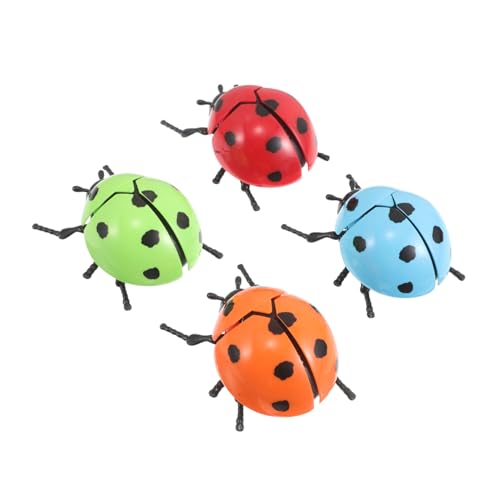 Abaodam 4Stücke Aufzieh Marienkäfer Bewegliche Insekten für für Kreative Spiele Robustes Design Leuchtende Farben und Interaktive Unterhaltung Abaodam 4Stücke Aufzieh Marienkäfer Bewegliche Insekten für für Kreative Spiele Robustes Design Leuchtende Farben und Interaktive Unterhaltung von Abaodam