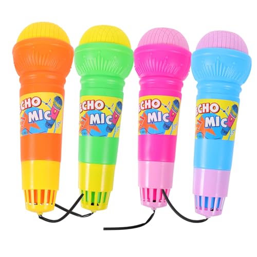 Abaodam 4Stücke Echo Mikrofone für Leichtes Mikrofonspielzeug für Karaoke für Farben Partys und Cosplay von Abaodam