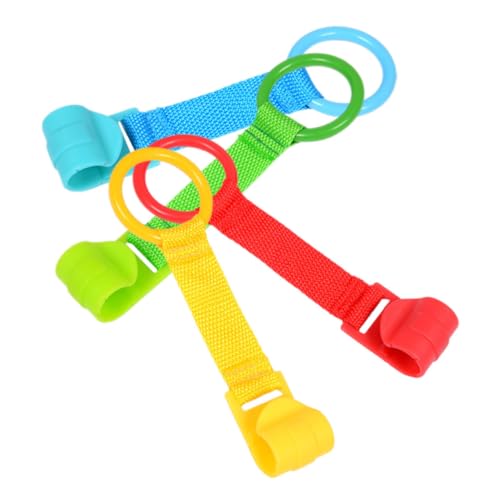 Abaodam 4Stücke Hängende Pull Ringe für Sicheres Stehenlernen Kindersicherheitsringe für Babybetten Leicht und Tragbar Unterstützung für Kleinkinder Bunten Farben Abaodam 4Stücke Hängende Pull Ringe für Sicheres Stehenlernen Kindersicherheitsringe für Babybetten Leicht und Tragbar Unterstützung für Kleinkinder Bunten Farben von Abaodam