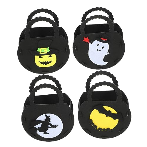 Abaodam 4Stücke Halloween Süßigkeitentaschen Geschenktüten Form Von Kürbis Fledermaus Und Geist Halloween Partys Und Dekoration Für Festliche Anlässe von Abaodam