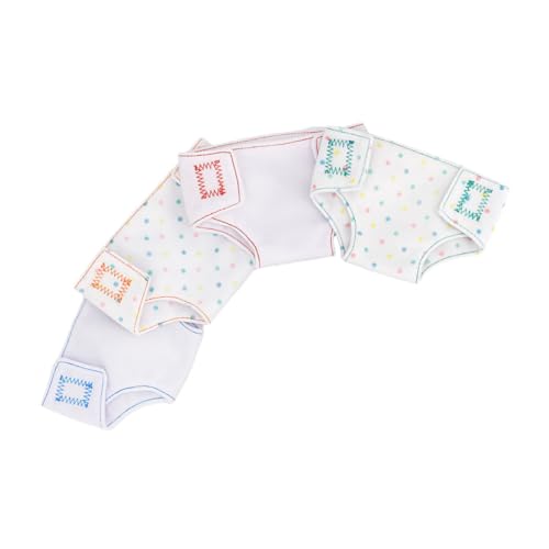 Abaodam 4Stücke Puppenwindeln für Puppen Lustige Anziehsachen Verstellbar Puppenzubehör für Kreative Rollenspiele Tolles für Kleine von Abaodam
