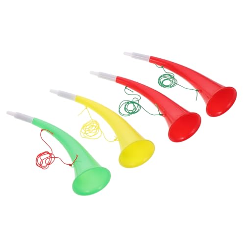 Abaodam 4Stücke Trompete für Hornspielzeuge mit Ochsenhorn Design für Partys Fußballspiele und Veranstaltungen und Sicher von Abaodam