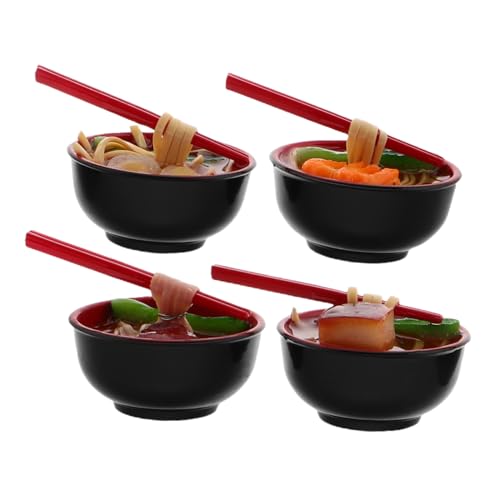 Abaodam 4pcs Künstliche Lebensmittel Dekoration Realistische Gefälschte Nudelmodell Simulation Lebensmittel Requisiten für Home Decoration Miniatur-Nudelmodelle für Küchenszene Abaodam 4pcs Künstliche Lebensmittel Dekoration Realistische Gefälschte Nudelmodell Simulation Lebensmittel Requisiten für Home Decoration Miniatur-Nudelmodelle für Küchenszene von Abaodam