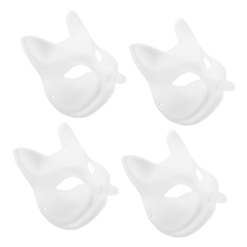 Abaodam 4stücke Handbemalte Papiermasken Für Erwachsene Leere Maske Zum Basteln Und Gestalten Für Halloween Und Maskerade-partys Für Kreative Projekte von Abaodam