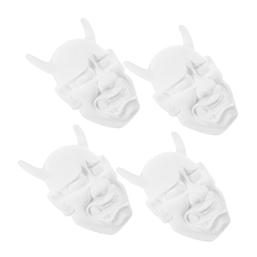 Abaodam 4stücke Junge Mädchen Unbemalte -masken Aus Blanko-masken Zum Ausmalen Für Kreative Bastelpartys Und Cosplay-events von Abaodam