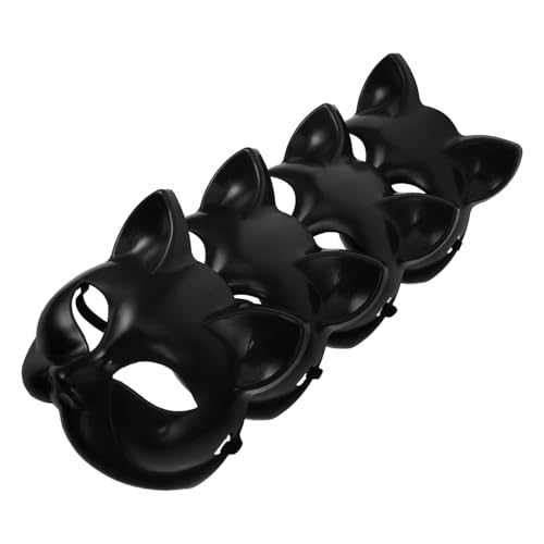 Abaodam 4stücke Leere Masken Für Kreative Projekte Katzen Fuchs Und Wolfsmasken Bemalen Für Halloween Cosplay Und Maskeraden Unbemalte Papiermasken Für Designs Abaodam 4stücke Leere Masken Für Kreative Projekte Katzen Fuchs Und Wolfsmasken Bemalen Für Halloween Cosplay Und Maskeraden Unbemalte Papiermasken Für Designs von Abaodam