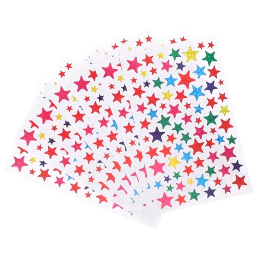 Abaodam 5 Blätter Basteln Sie Sternaufkleber Aufkleber Stickers for Aufkleber für klebebilder für Sternaufkleber für Grundschullehrer Stern Aufkleber PVC Colorful Abaodam 5 Blätter Basteln Sie Sternaufkleber Aufkleber Stickers for Aufkleber für klebebilder für Sternaufkleber für Grundschullehrer Stern Aufkleber PVC Colorful von Abaodam