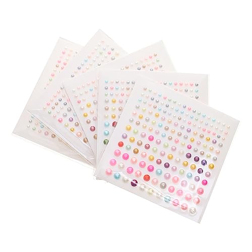 Abaodam 5 Blätter DIY Aufkleber bastelset basteln für Kunsthandwerk Aufkleber bastelpappe dekorativer Aufkleber für Kunsthandwerk-Aufkleber- Plastik Colorful von Abaodam