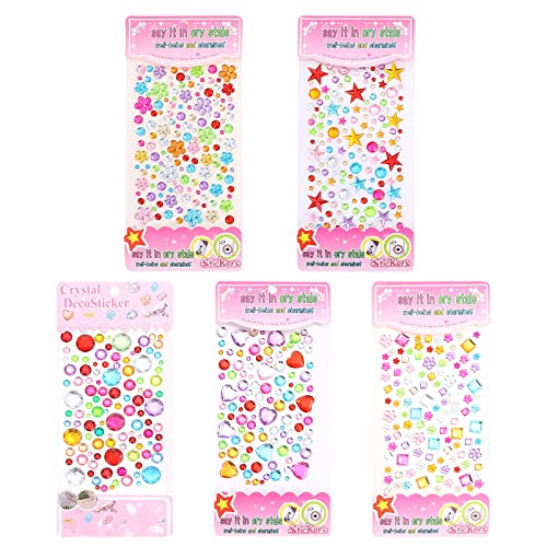 Abaodam 5 Bögen Acryl Aufkleber Nagelaufkleber Basteln Für Mädchen Edelsteine Für Strass Aufkleber Kinderaufkleber Juwelenaufkleber Acryl Flatback Dekore Diamant Aufkleber Abaodam 5 Bögen Acryl Aufkleber Nagelaufkleber Basteln Für Mädchen Edelsteine Für Strass Aufkleber Kinderaufkleber Juwelenaufkleber Acryl Flatback Dekore Diamant Aufkleber von Abaodam