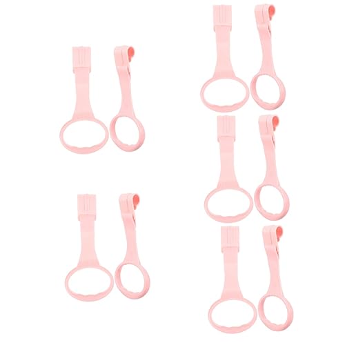 Abaodam 5 Paare Lauflernhilfe Handringe für Kinderbett Abnehmbar Leichte Babybett Pull Ringe zur Steh und Gehübung Tragbar Farbenfroh Fördert Frühe Farberkennung und Armkrafttraining von Abaodam