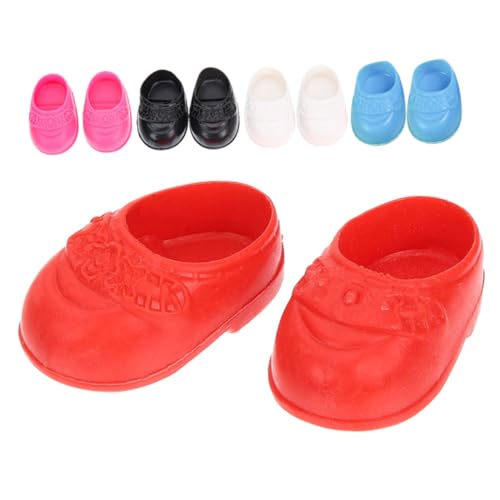 Abaodam 5 Paare Miniatur Puppenschuhe Kunststoff Mini Doll Schuhe für Puppenhaus Deko Bunte Flache Schuhe für Miniaturfiguren und Puppen Zubehör Abaodam 5 Paare Miniatur Puppenschuhe Kunststoff Mini Doll Schuhe für Puppenhaus Deko Bunte Flache Schuhe für Miniaturfiguren und Puppen Zubehör von Abaodam