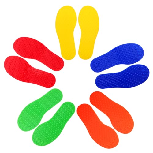 Abaodam 5 Paare Sensorische Fußabdrücke für Spielmatte Koordination und Gleichgewicht für Kindergarten und Sensorisches Training Drinnen und Draußen Abaodam 5 Paare Sensorische Fußabdrücke für Spielmatte Koordination und Gleichgewicht für Kindergarten und Sensorisches Training Drinnen und Draußen von Abaodam