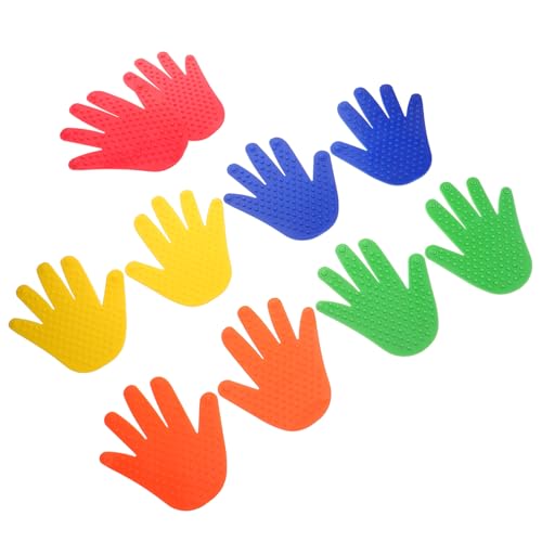 Abaodam 5 Paare Taktile Massage Von Hand- Und Fußabdrücken Klassenzimmeraufkleber Sensorischer Fliesenboden Taktiles Sensorisches Teppich Punkte Fußball-trainingsmarker PVC Abaodam 5 Paare Taktile Massage Von Hand- Und Fußabdrücken Klassenzimmeraufkleber Sensorischer Fliesenboden Taktiles Sensorisches Teppich Punkte Fußball-trainingsmarker PVC von Abaodam