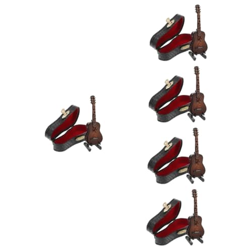 Abaodam 5 Sätze Gitarrenmodell Spielzeug für Kinder Spielzeug für Kleinkinder Klassische Gitarre Classical Guitar Modelle Musikinstrumente Miniaturdekoration winzige Gitarre Saxophon Holz von Abaodam