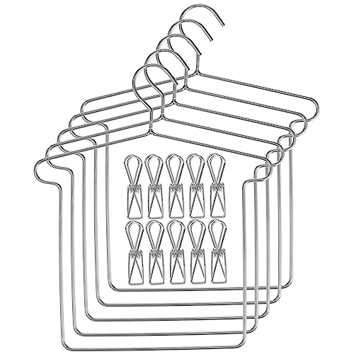 Abaodam 5 Sätze Mini Puppen Kleiderbügel Teiliges aus für Bjd und Puppen Leicht Platzsparend für Puppenbekleidung als für Mädchen und Puppenliebhaber von Abaodam