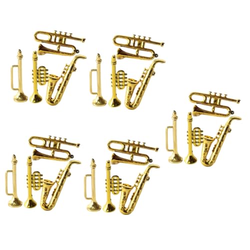 Abaodam 5 Sätze Mini-Saxophon Miniatur Puppenhaus Dekorationen Winzig Mini-trompete Mini-Musikinstrument Mini -Requisiten Mini-Instrument Golden Plastik 4 Stücke * 5 Abaodam 5 Sätze Mini-Saxophon Miniatur Puppenhaus Dekorationen Winzig Mini-trompete Mini-Musikinstrument Mini -Requisiten Mini-Instrument Golden Plastik 4 Stücke * 5 von Abaodam