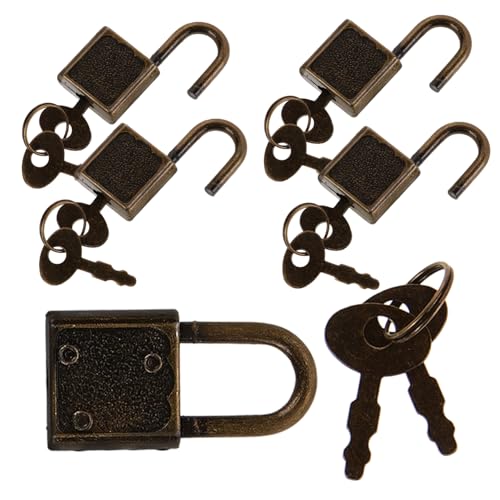 Abaodam 5 Sätze Piraten Schatzkiste Schloss Teiliges mit Schlüssel für Schmuckkästen Möbel und Truhen Hochwertige Metallverschlüsse im Vintage Design für Kreative Aufbewahrung und Abaodam 5 Sätze Piraten Schatzkiste Schloss Teiliges mit Schlüssel für Schmuckkästen Möbel und Truhen Hochwertige Metallverschlüsse im Vintage Design für Kreative Aufbewahrung und von Abaodam