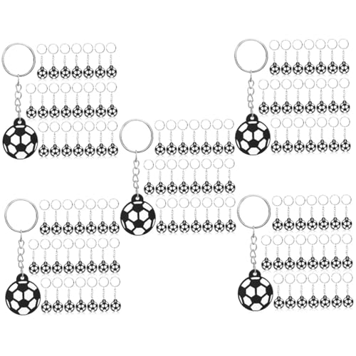 Abaodam 5 Sätze Teiliges Fußball Schlüsselanhänger Mit Pvc Soft Schlüsselringen Kreative Fußball Anhänger Für Rucksäcke Taschen Und Partygeschenke Leichte Sport Deko Für 24 Stück * 5 von Abaodam