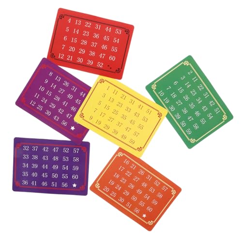 Abaodam 5 Sätze Telepathische Zahlenkarten Magische Spielkarten für Gedankenlesen Interaktives Trickspielzeug Halloween Party Unterhaltung Requisiten von Abaodam