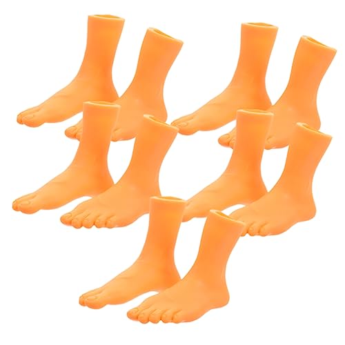 Abaodam 5 Sets Finger Und Fußabdeckungen Gummi Emaille Füße Lustiges Fingerschuhe Fingerpuppe Fingerfuß Modell Realistische Fingerfüße Mini Streichfüße Puppen Partyzubehör von Abaodam