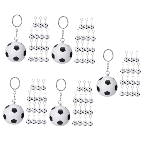 Abaodam 5 Sets Fußball-Schlüsselanhänger, stilvolle Fußballtaschen-Anhänger, Schlüsselanhänger, Dekorationen für Sportliebhaber, einzigartiges Partygeschenk für Erwachsene, 15 Stück x 5 von Abaodam