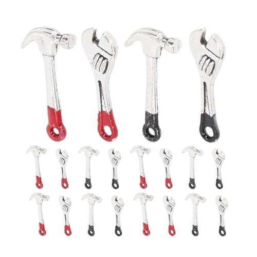 Abaodam 5 Sets Multifunktionales Kleines Werkzeug Metall Reparaturwerkzeuge Puppenhaus Werkzeugsatz Puppenhaus Wartungssatz Miniatur Reparaturwerkzeuge Mini von Abaodam