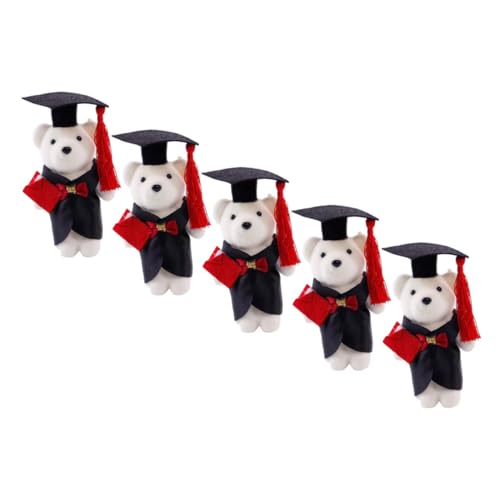 Abaodam Süße Graduierung Bär Spielzeug Set Von 5 Mini Plüsch Stofftiere Bouquet Graduierung Dekorationen Abaodam Süße Graduierung Bär Spielzeug Set Von 5 Mini Plüsch Stofftiere Bouquet Graduierung Dekorationen von Abaodam