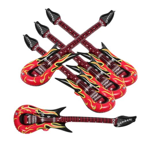 Abaodam 5 Stück Aufblasbare Flammengitarre Teiliges PVC Party Deko Leichte Spielzeuginstrumente für Themen Geburtstagsfeiern Vielseitige Bühnenrequisiten für Rock Roll Events Abaodam 5 Stück Aufblasbare Flammengitarre Teiliges PVC Party Deko Leichte Spielzeuginstrumente für Themen Geburtstagsfeiern Vielseitige Bühnenrequisiten für Rock Roll Events von Abaodam