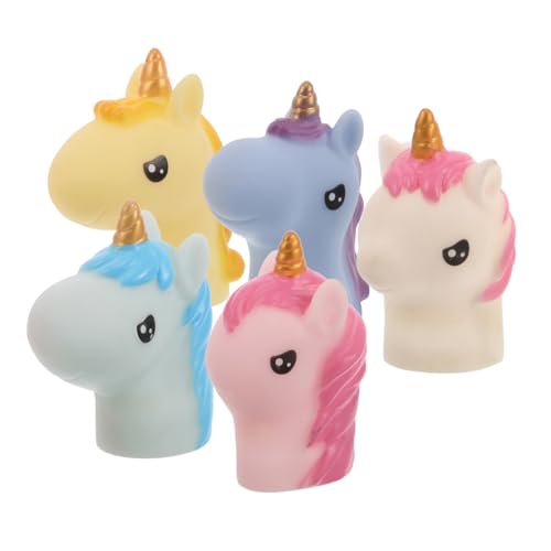 Abaodam 5 Stück Einhorn Handpuppen Marionettenpuppen Fingerpuppen Bauernhoftiere Puppen Für Babys Finger Affen Puppentheater Für Klauenmaschine Plüschtier Fingerpuppe Seltsames von Abaodam
