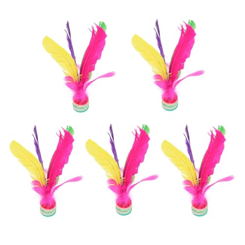 Abaodam 5 Stück Federball Badminton Shuttlecocks Traditionelles Trittspielzeug Spiel Freizeitspielzeug Chinesisches Trittspielzeug Chinesisches Freizeitspielzeug Übungskickspielzeug Stoff Abaodam 5 Stück Federball Badminton Shuttlecocks Traditionelles Trittspielzeug Spiel Freizeitspielzeug Chinesisches Trittspielzeug Chinesisches Freizeitspielzeug Übungskickspielzeug Stoff von Abaodam