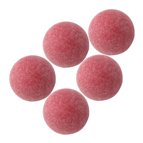Abaodam 5 Stück Foosball Ersatzbälle Rot Offizielle Tischfußball Kugeln aus Langlebigem Verschleißfestem Material für Ausgewogenes Spiel Geeignet für Heim und Büro Tischkicker Zubehör von Abaodam