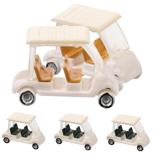 Abaodam 5 Stück Golfwagenmodell klein Junior Golfwagen-Figur Mini- -Golfwagen im Freien für Mini Golfwagen Golffigur Minigolfwagen Modell Harz Zufällige Farbe von Abaodam